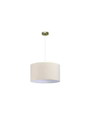 Colgante Dori 1xe27 Cuero/beis Regx45x45 Cm