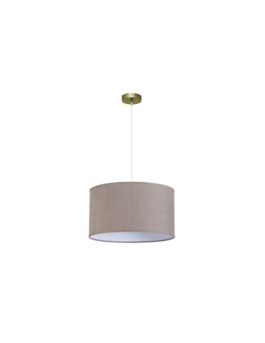 Colgante Happy 1xe27 Cuero/gris Regx45x45 Cm