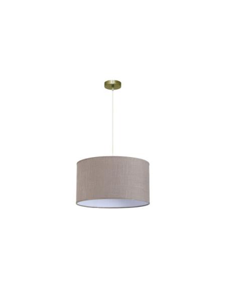 Colgante Happy 1xe27 Cuero/gris Regx45x45 Cm