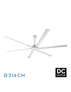 Ventilador Dc Almanzor 24w Blanco 6aspas 214d Regulable Intensidad 2950lm 3000k,4000k,6000k Remoto+temporizador+memoria