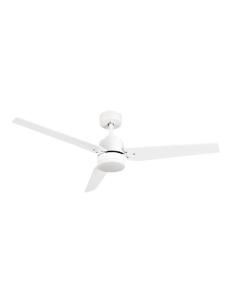 Ventilador Dc Captus 22w Blanco 3aspas Blanco/haya 132d Reg. Intensidad 2180lm 3000k,4000k,6000k Remoto+temporizador+memoria 2