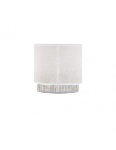 Pantalla Lampara Kenya E14 Blanca/gris 14Dx12dx14h