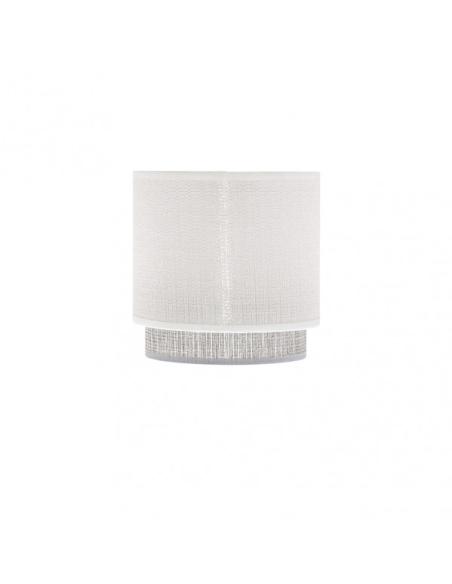 Pantalla Lampara Kenya E14 Blanca/gris 14Dx12dx14h
