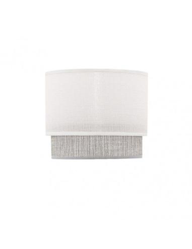 Pantalla sobremesa Kenya E14 Blanco/gris 18Dx16dx15h