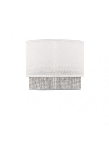 Pantalla sobremesa Kenya E14 Blanco/gris 18Dx16dx15h
