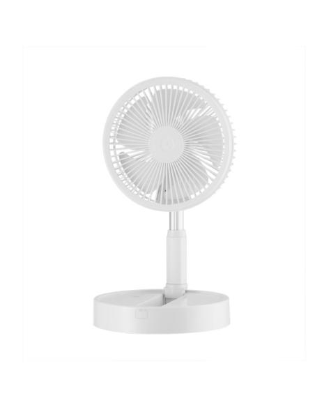 Ventilador DC Portatil Galan Blanco 10w 3vel Bateria Regx20x20cm Plegable+remoto+temporizador