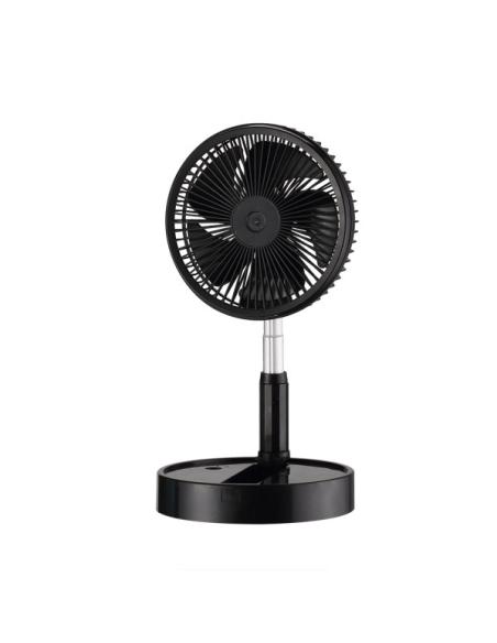 Ventilador DC Portatil Galan Negro 10w 3vel Bateria Regx20x20cm Plegable+remoto+temporizador