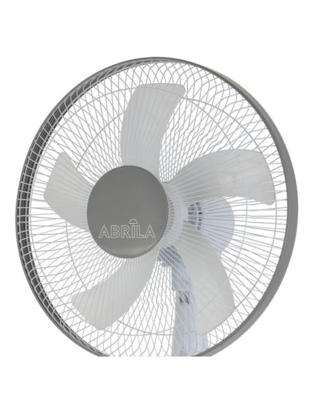 Ventilador De Pie Belmonte Blanco/gris 3 Vel.45w 5aspas Orientable, Fijo Y Rotatorio Regx43x40 Cm