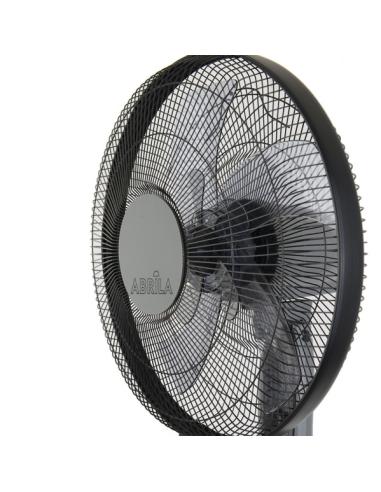 Ventilador De Pie Borlon Negro/gris 3 Vel.55w 5x2aspas Orientable+ Remoto+ Temporizador Regx43x40 Cm