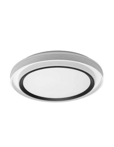 Plafon Meyer 60w 3000-4200-6500k Blanco/negro 5,5x50x50cm 5400lm C/remoto