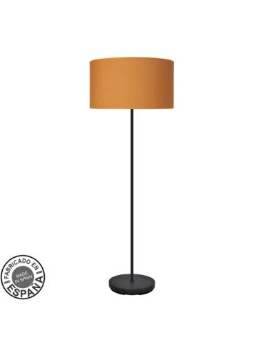 Pie Salon Moda 1xe27 Negro/naranja 163x40x40cm