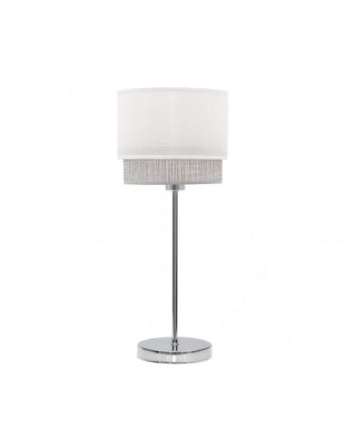 Sobre Mesa Kenya 1xe14 Blanco/gris 45x18x18 Cm