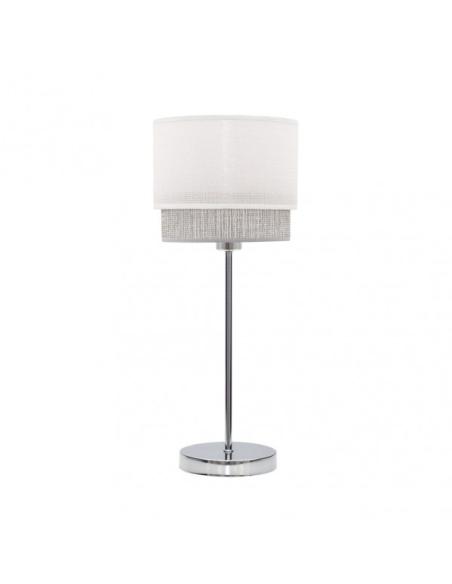 Sobre Mesa Kenya 1xe14 Blanco/gris 45x18x18 Cm