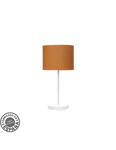 Sobremesa Moda 1xe14 Blanco/naranja 42x17x17cm