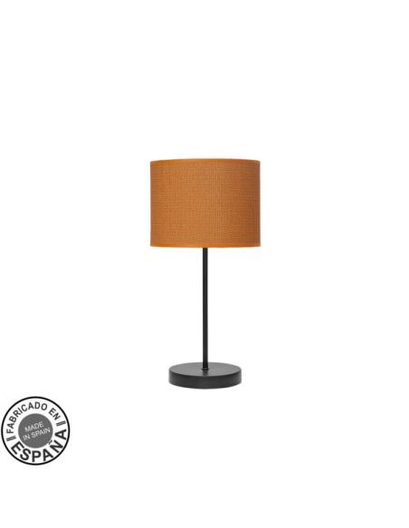 Sobremesa Moda 1xe14 Negro/naranja 42x17x17cm