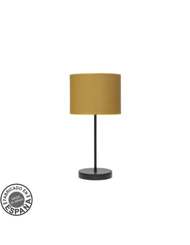 Sobremesa Moda 1xe14 Negro/amarillo 42x17x17cm