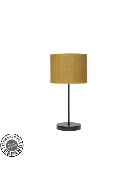 Sobremesa Moda 1xe14 Negro/amarillo 42x17x17cm