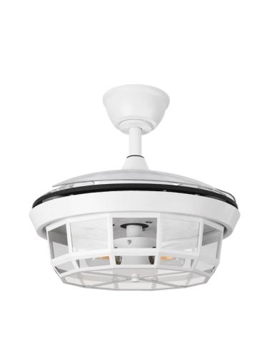 Ventilador Dc Tornado Blanco 3xe27 91d 3aspas Desplegables 6velocidades C/remoto Y Temporizador