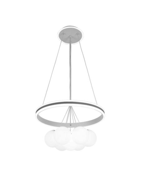 Colgante Rodano Blanco/gris 104w 3000-4000-6000k  Regx50x50cm 8320lm C/remoto,reg.intens