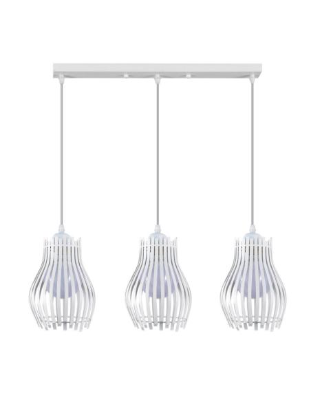 Regleta Ragusa Blanca 3xe27 Regx64x16cm