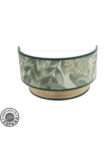 Aplique Congo 1xe27 Verde-natural 17x30x15 Cm