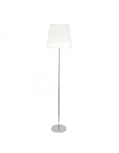 Pie Salon Maldivas 1xe27 Cromo/blanco Regx40x40 Cm