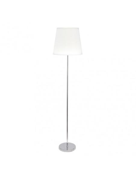Pie Salon Maldivas 1xe27 Cromo/blanco Regx40x40 Cm