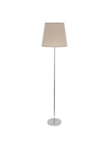 Pie Salon Maldivas 1xe27 Cromo/piedra Regx40x40 Cm