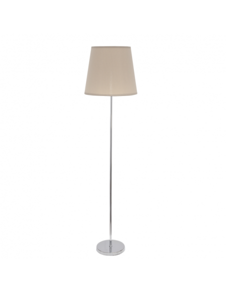 Pie Salon Maldivas 1xe27 Cromo/piedra Regx40x40 Cm