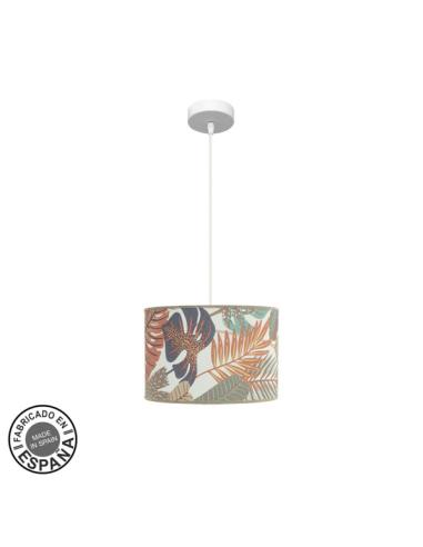 Colgante Etiopia 30d 1xe27 Blanco/estampado