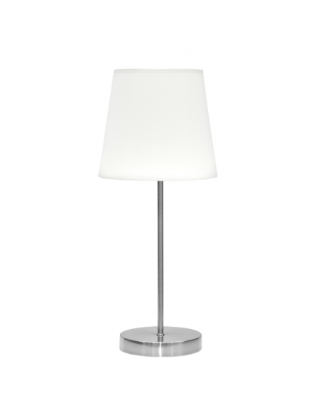 Sobre Mesa Maldivas 1xe14 Niquel/blanco 46x20x20 Cm