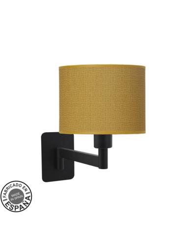 Aplique Abatible Moda 1xe14 Negro/amarillo 26x17x28 Cm