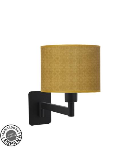 Aplique Abatible Moda 1xe14 Negro/amarillo 26x17x28 Cm