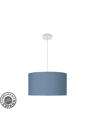Colgante Moda 2xe27 Blanco/azul Regx40x40 Cm C/difusor