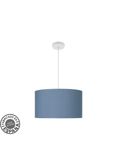 Colgante Moda 2xe27 Blanco/azul Regx40x40 Cm C/difusor
