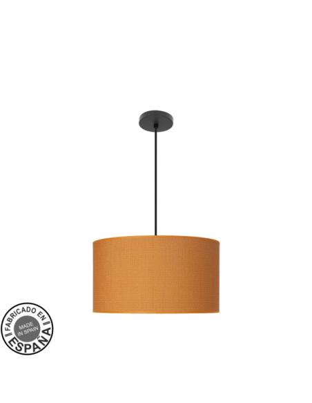 Colgante Moda 2xe27 Negro/naranja Regx40x40 Cm C/difusor