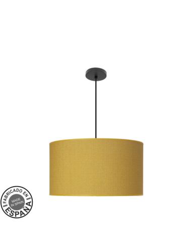Colgante Moda 3xe27 Negro/amarillo Regx50x50cm C/difusor