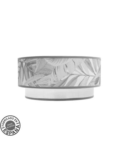 Aplique Camerun 1xe27 Blanco/gris 17,5x30x15cm