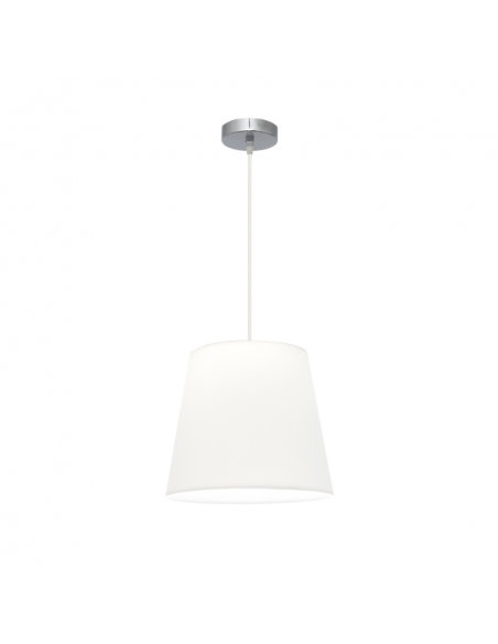 Colgante Maldivas 1xe27 Cromo/blanco Regx35x35 Cm
