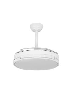 Ventilador Dc Papiro 72w Blanco 3aspas desp.107d 6120lm 3000k,4000k,6500k Remoto+ Memoria+ Temporizador 2