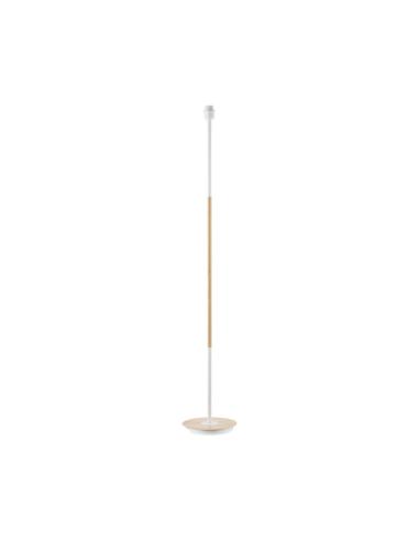 Arm.pie Salon Tropico 1xe27 Blanco/haya 148x25x25cm