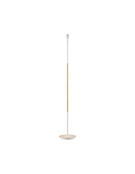Arm.pie Salon Tropico 1xe27 Blanco/haya 148x25x25cm