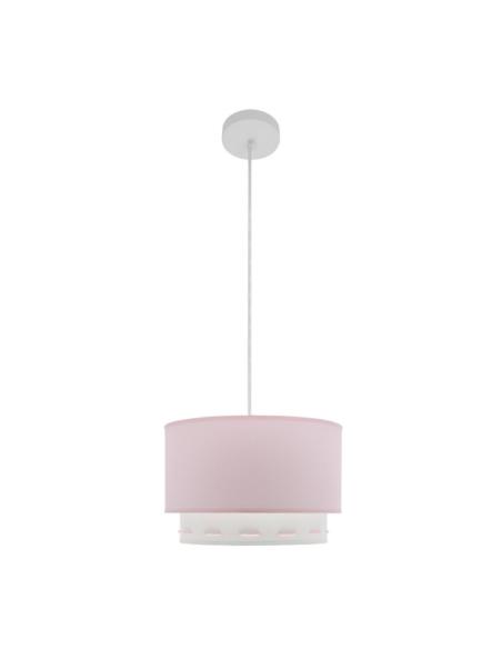 Colgante Trazos 1xe27 Rosa Bebe Regx30x30 Cm