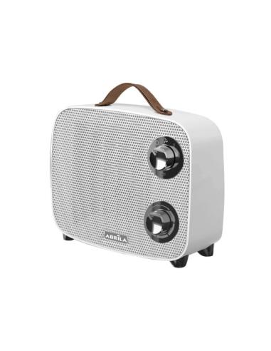 Termoventilador Ceramico Ptc Corcega 1500w Blanco/cromo 2potencias 3funciones Corte Termico seg.antivuelco 21x23x13,6 Cm