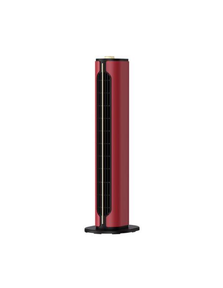 Termoventilador vertical ceramico Ptc 1500w Canada Rojo/negro 2potencias 3funciones Termost.seg.antivuelco 61,5x18x18cm