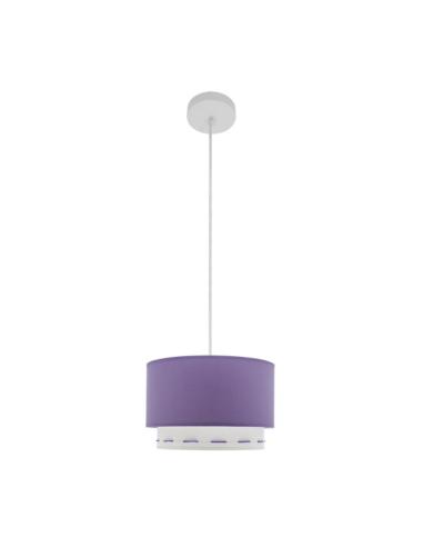 Colgante Trazos 1xe27 Lila Regx30x30 Cm