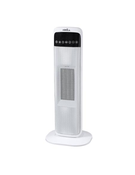 Termoventilador Ceramico Vertical Guadalupe 2000w Blanco/negro  2potencias oscilante Antivuelco C/remoto 62x21x15cm