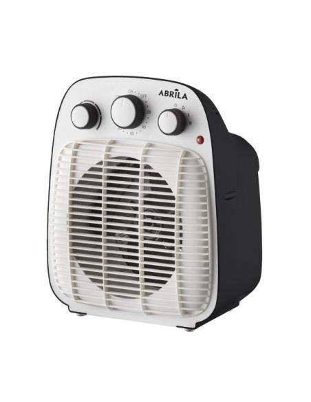 Termoventilador Elect.lesoto 2000w Blanco/negro 2pot.3fun. Temporizador Prot. Sob. Calent. Antivuelco 27x23x15,5 Cm
