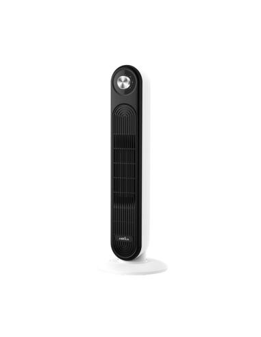 Termoventilador Ceramico Vert.grecia 2000w Negro/blanco 2pot.oscilante, Antivuelco, Termost. Prot.cal 69,8x24,5x24,5 Cm