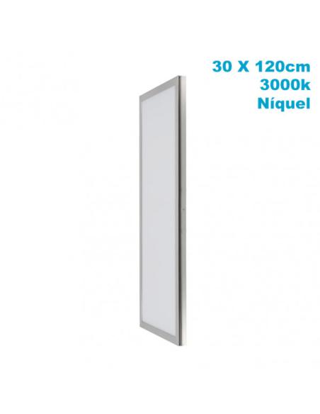 Panel Superf. 72w 3000k Niquel Satinad 30x120x2,3 5760lm Tolstoi